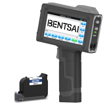 เครื่องพิมพ์วันที่ผลิต Bentsai Handheld B6205B และ Online Handheld B6205BL ผลพิมพ์สูง 12.7mm